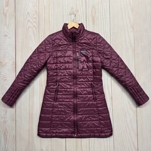 Patagonia Womens Radalie Insulated Parka Size M Quilted Puffer Jacket Purple